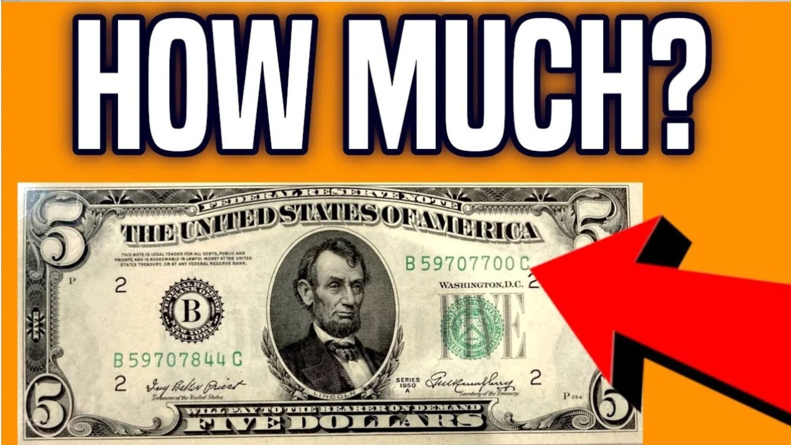 1995 $5 Bill