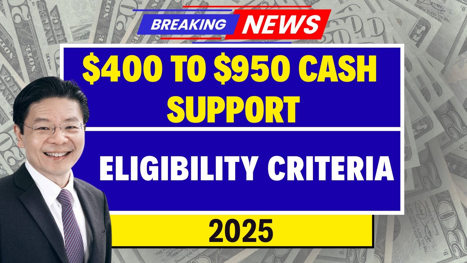 $400 to $950 Cash Support